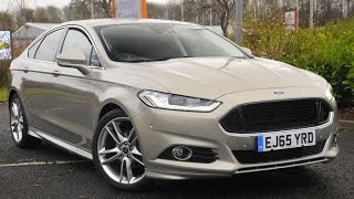 Used Ford Mondeo 20 TDCi 210 Titanium 5dr Powershift Tectonic Silver 2015 [upl. by Adyan]