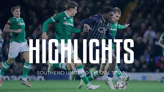 Highlights Southend United 01 Yeovil Town [upl. by Ahsened927]