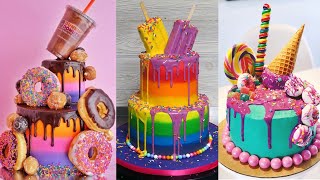 More Colorful Cake Decorating Compilation  Most Satisfying Cake Videos [upl. by Hannaoj]