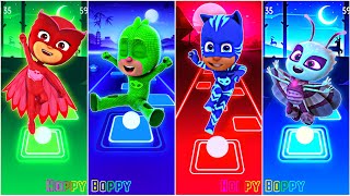 Motsuki 🆚 CatBoy 🆚 Gekko 🆚 Owlette  PJ Masks 🎶 Tiles Hop EDM Rush [upl. by Eiral]