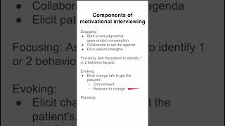 Components of motivational interviewing [upl. by Pacificia]