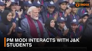 PM Modi interacts with JampK students  DD India News Hour [upl. by Cressi]