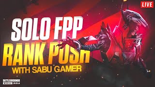 Solo FPP Rank Push Live 🇮🇳 Platinum To Conqueror 🔥 Season C7S19 Conqueror Tips amp Tricks [upl. by Elleved]