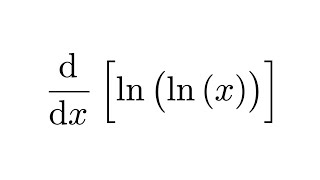 Derivative of lnlnx [upl. by Tuinenga611]