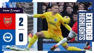 Extended PL Highlights Arsenal 2 Brighton 0 [upl. by Karsten]