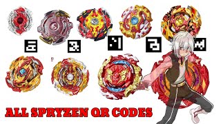 ALL SPRYZEN QR CODES BEYBLADE BURST QUADSTRIKE APP BOLT SPRYZEN QR CODE S8 S7 S6 S5 S4 S3 S2 S1 [upl. by Yengac394]