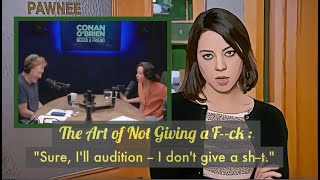 Aubrey Plaza details the epically awkward Parks and Rec audition that launched her career [upl. by Zipnick]