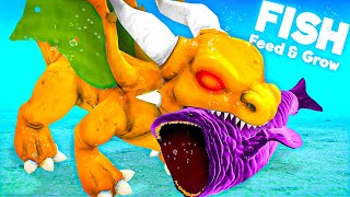 STRONGEST NEW BABY DRAGON FISH  Feed amp Grow Fish [upl. by Gabbey]