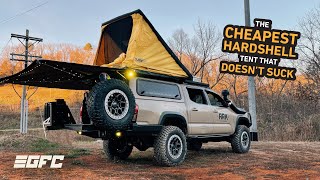 An 80lb Hardshell Roof Top Tent  My GFC Superlite amp Alu Cab 270 Awning Setup [upl. by Airal]