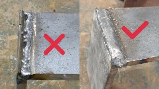 Excellent technique for welding 1g on two thick rusted steel plates together as 1f [upl. by Enyamert811]