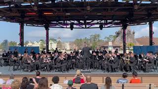 EAST Kentwood high school concert band preforming at Disney Springs [upl. by Yehus]