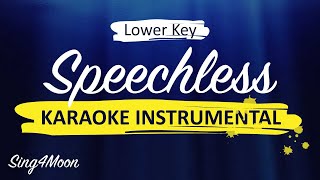 Speechless – Naomi ScottAladdin Piano Karaoke Instrumental Lower Key [upl. by Salli865]