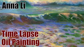 Oil Painting Time Lapse  Sea Foam [upl. by Hayne]