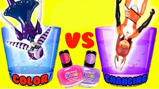 Miraculous Ladybug quotVolpina vs Stormy Weatherquot DIY Color Changing Nail Polish Custom [upl. by Anoed984]