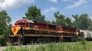 KCS LL60 passes through Garyville LA [upl. by Anilat]