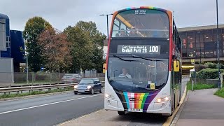 Ride on Metrobus Volvo B9TL Gemini 2  6931 BJ11 XHA  Route 100 [upl. by Crandall663]