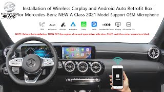 Full Screen Wireless CarplayampAndroid Auto for Mercedes Benz New A Class 2021 Model MBUX NTG60 [upl. by Itraa]