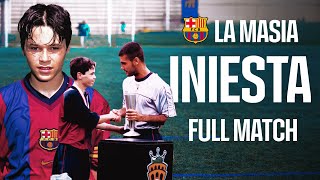 🍿 ENJOY ANDRÉS INIESTAs PERFORMANCE AT LA MASIA AT THE AGE OF 15  FULL MATCH 💎  FC Barcelona [upl. by Kirst781]