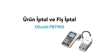 Olivetti PBT 900  Ürün İptal ve Fiş İptal [upl. by Middendorf907]