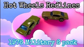 1976 Military Machines 6 Pack Hot Wheels Redlines hotwheels [upl. by Euqinot961]