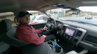 2022 Ram 1500 Night Edition First Person Review  Hydro Blue [upl. by Jegger]