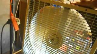 How to add a thermostat to a vintage box fan [upl. by Oinolopa631]