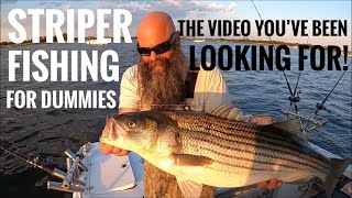 Striper fishing for Dummies How to catch Striped Bass Striper fishing for beginners [upl. by Aleuname269]