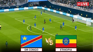 🔴Live  DR Congo vs Ethiopia I Africa Cup of Nations Qualifier Round I Full Match eFootball Pes 21 [upl. by Ailisec]