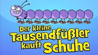 ♪ ♪ Kinderlied Tausendfüßler  Der kleine Tausendfüßler kauft Schuhe  Hurra Kinderlieder [upl. by Sarnoff]