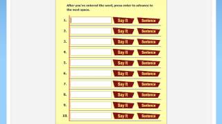 Spelling TestMe  VocabularySpellingCity Games [upl. by Ahsratan320]