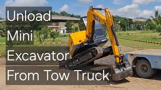 Unload Mini Excavator [upl. by Kort]