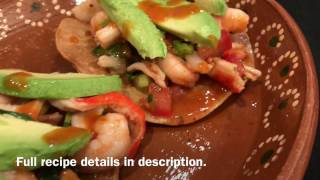 How To Make Tostadas De Jaiva Y Camaron [upl. by Namdor787]