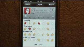 Chore Chart Reward Chart for your Smartphone Tablet iRewardChart [upl. by Navek625]