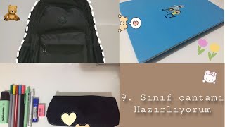 9 Sınıf çantamı hazırlıyorumm  Okul çantamda ne var [upl. by Silyhp]