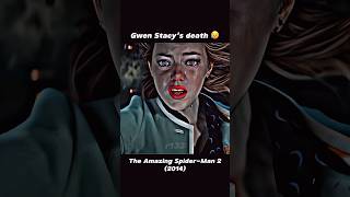 Gwen Stacy’s death 😥 The Amazing SpiderMan 2 2014 marvel avengers spiderman gwenstacy [upl. by Cornell]