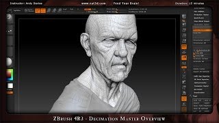 ZBrush 4R3  Decimation Master Overview [upl. by Rocky]