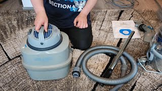 Nilfisk GS90 Vacuum Cleaner Unboxing amp Quick Demonstration [upl. by Enileve189]