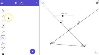 Using the SLIDER Tool to Control an ANGLE GeoGebra Beginner Exercise 14 [upl. by Evol117]