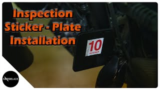 Motorcycle Inspection Plate Installation [upl. by Cati]