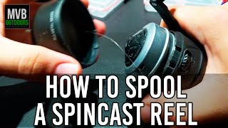 HOW TO SPOOL Spincast Reel  How do they work  Tips amp Tricks  Zebco 33 [upl. by Marou929]