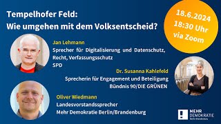 Tempelhofer Feld Wie umgehen mit dem Volksentscheid [upl. by Manella]