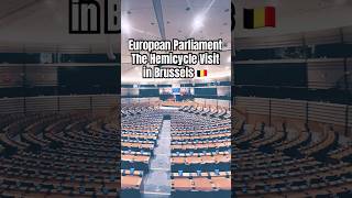 European Parliament in Brussels the Hemicycle visit travel europe europeanunion belgium unity [upl. by Nonregla]