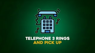 Telephone 3 Rings And Pick Up  Free Sound Effects High Quality [upl. by Iror]