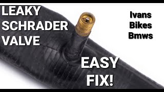 How To Fix Leaky Schrader Valve  Easy Fix  4K [upl. by Noella59]