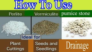 Pumice Stone For Potting Mix Soil  Perlite vs vermiculite  Beauty With Gardening [upl. by Alleuqcaj]