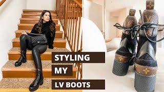 Styling my Louis Vuitton Laureate Desert Boots for Fall and Winter I MOD SHOTS [upl. by Felise856]