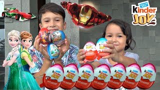 Hunting Surprise Eggs Beli KINDER JOY Frozen Avengers [upl. by Nehgem]