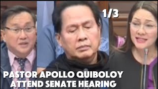 Pastor Apollo Quiboloy attend Senate Hearing13 kojcapolloquiboloypastorapolloquiboloy [upl. by Isus834]