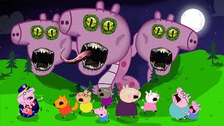 Zombie Apocalypse Zombies Appear At House  Peppa Pig Funny Animation [upl. by Lynde]