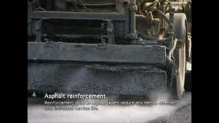 Asphalt Reinforcement by quotHetelitquot geogrids [upl. by Ecyned142]